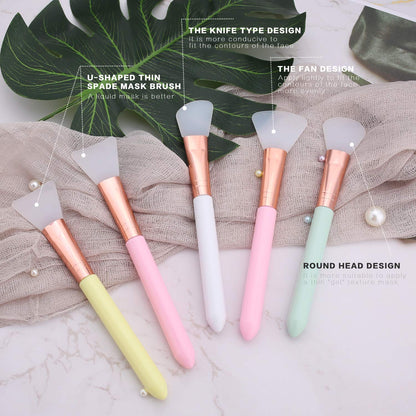 Elisel 5Pcs Silicone Face Mask Brushes Flexible Facial Mud Mask Applicator Brush for Applying Facial Mask,Sleeping Mask, Clay Mask,Body Lotion Mask Beauty Tools Makeup Brushes Applicator (Style 1) Health & Beauty > Personal Care > Cosmetics > Cosmetic Tools > Makeup Tools Elisel   