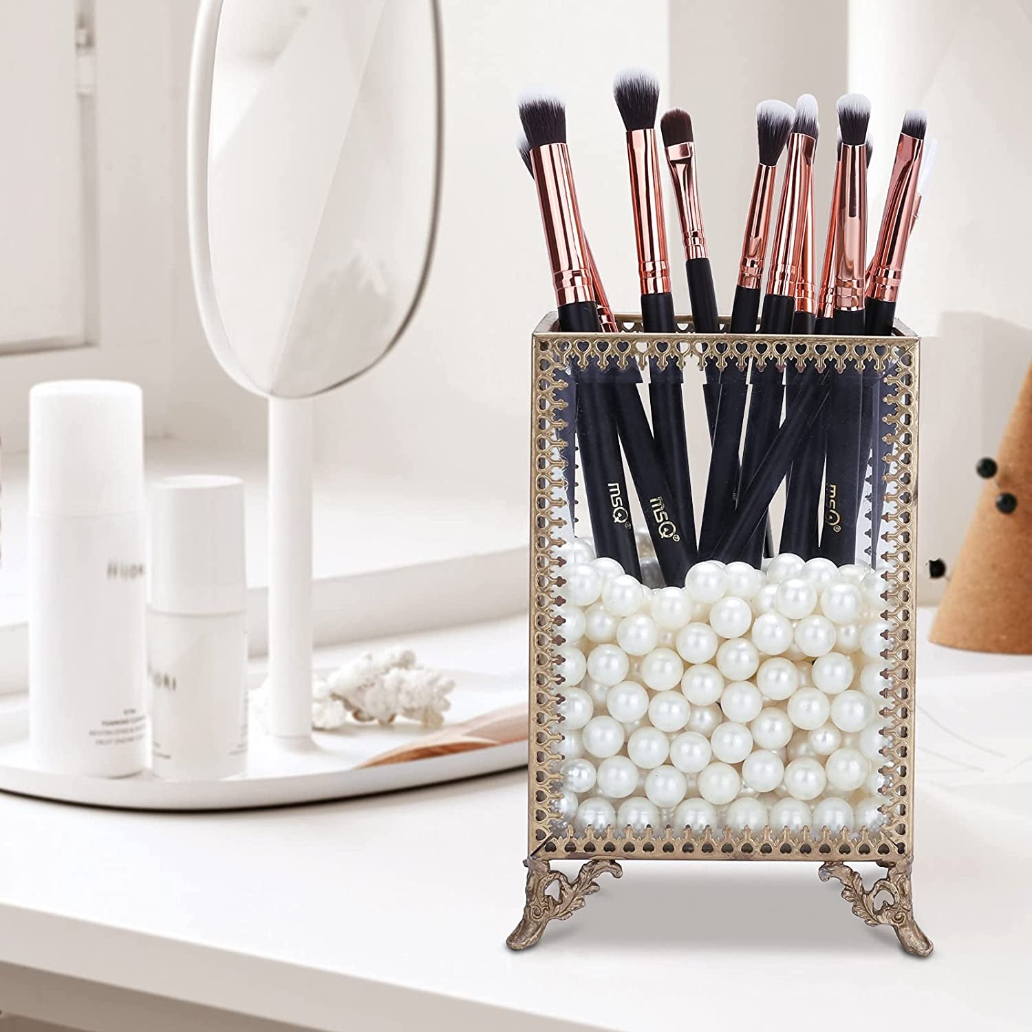 MSQ Eye Makeup Brushes 12Pcs Eyeshadow Brushes Rose Gold Makeup Brushes Set with Soft Synthetic Hairs & Real Wood Handle for Eyeshadow, Blending, Eyebrow, Eyeliner (Rose Gold) Health & Beauty > Personal Care > Cosmetics > Cosmetic Tools > Makeup Tools MSQ   