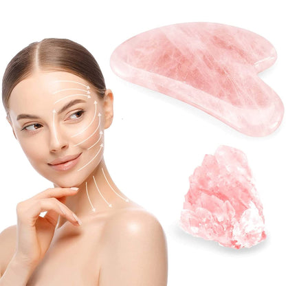 GUASHAPE Gua Sha Facial Tools, Face Stone, Natural Rose Quartz Gua Sha Stone, Guasha Tool for Face Sculpting, Shaping, Reduce Puffiness, Tension Relief, Gua Sha Massage Tool for Face, Eyes and Body Health & Beauty > Personal Care > Cosmetics > Cosmetic Tools > Skin Care Tools GUASHAPE   