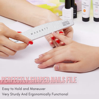 Makartt Nail File Zebra Nail Files 100 100 Grit for Acrylic Nails Poly Nail Gel Emery Boards for Nails Doubled Sides Washable 10 Nail File Kit Nail Art Manicure Pedicure Tools Health & Beauty > Personal Care > Cosmetics > Cosmetic Tools > Nail Tools Makartt   