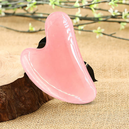 COOESS Guasha Tool for Face, Gua Sha Massage Tool Natural Genuine Rose Quartz Jade Stone Gua-Sha Facial Tool for Eyes, Neck and Body Health & Beauty > Personal Care > Cosmetics > Cosmetic Tools > Skin Care Tools COOESS   
