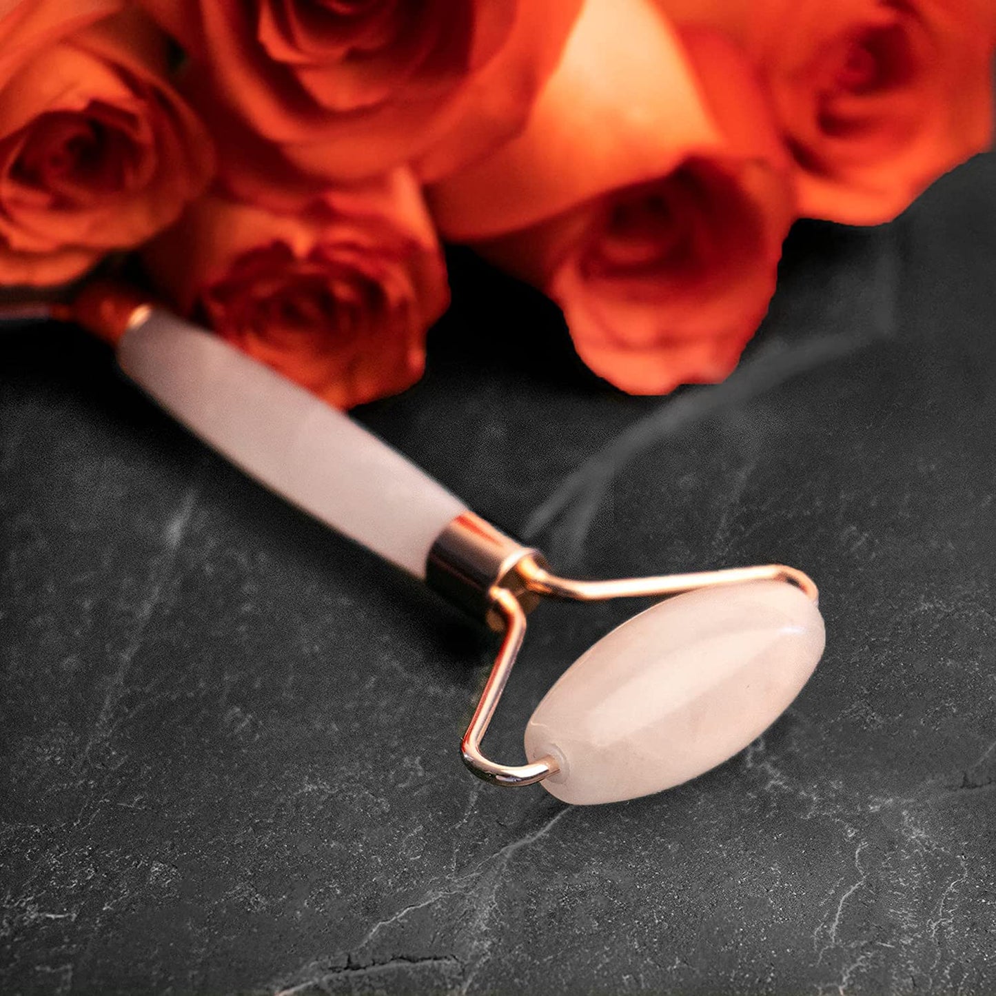 Rose Quartz Roller for Face - Facial Massage Tool for Natural Beauty Skin Care - Pink Face Roller Reduces Dark Eye Circles and Puffiness with 100% Authentic Quartz Crystal, by True Rose Beauty Health & Beauty > Personal Care > Cosmetics > Cosmetic Tools > Skin Care Tools True Rose Beauty   