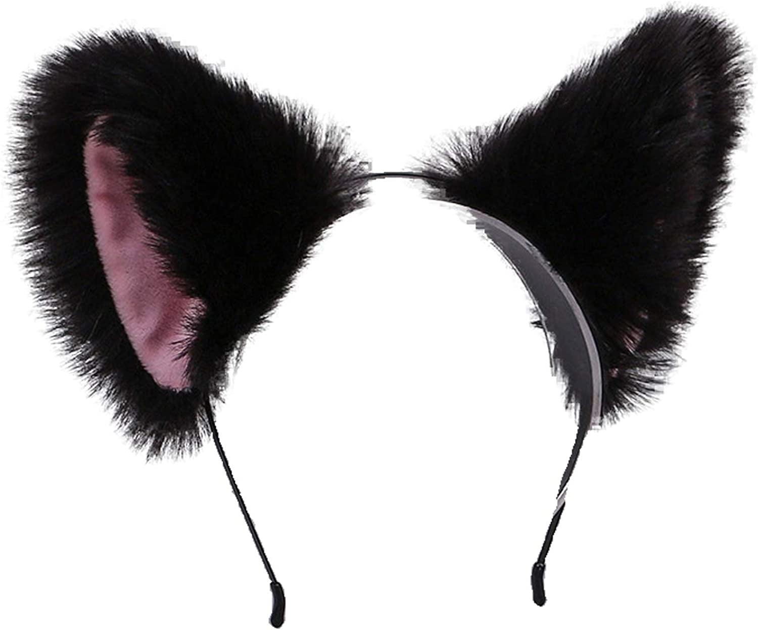 Faylay Cosplay Girl Plush Furry Cat Ears Headwear Accessory for Cam Girl Party Apparel & Accessories > Clothing Accessories > Headwear Faylay 004-4-wld-hf  