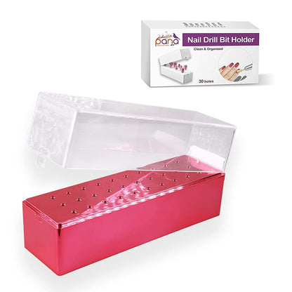 PANA Nail Drill Bit Holder Stand Display Organizer- Dust Proof Storage Container Box Case Tools for Home Use or Nail Salon - (48 Holes, Silver) Health & Beauty > Personal Care > Cosmetics > Cosmetic Tools > Nail Tools PANA Rose Gold 30 Holes (Rectangle) 