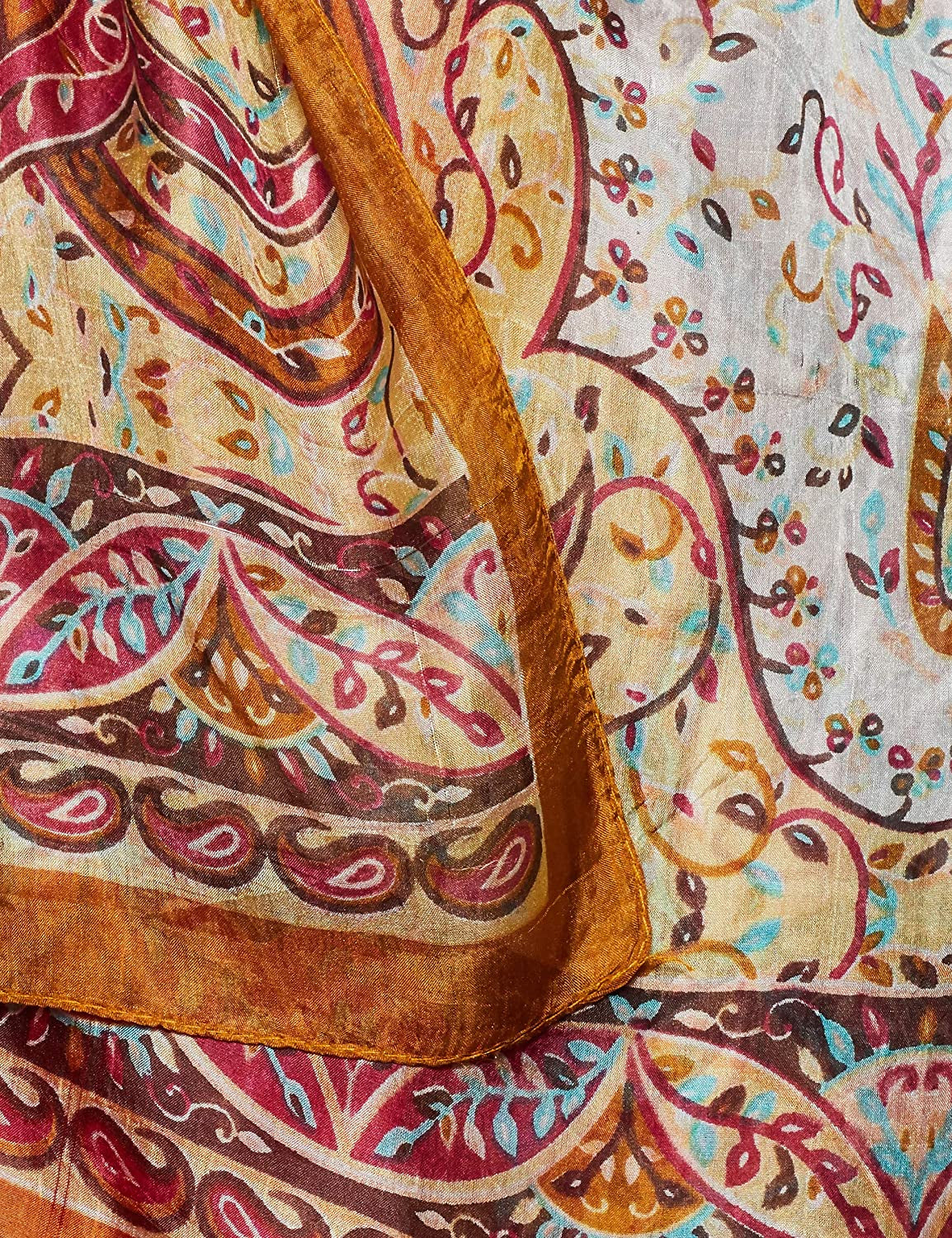 Stylore 100% Silk Scarf Long Lightweight Sunscreen Shawl Wrap Scarves Apparel & Accessories > Clothing Accessories > Scarves & Shawls Stylore   