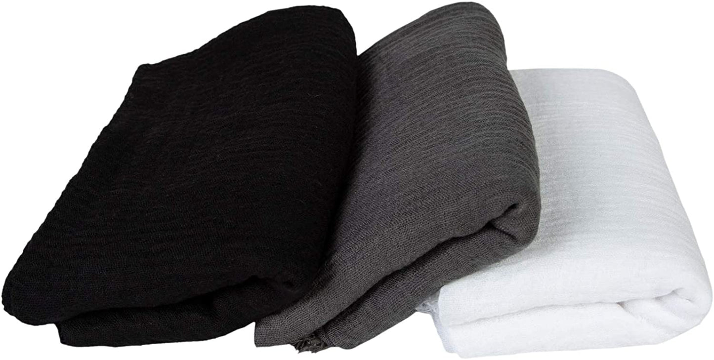 Chalier Hijab Scarfs Shawl Set for Women, Fashion Soft Scarves Lightweight Head Scarf for All Season(Grey) Apparel & Accessories > Clothing Accessories > Scarves & Shawls Chalier   