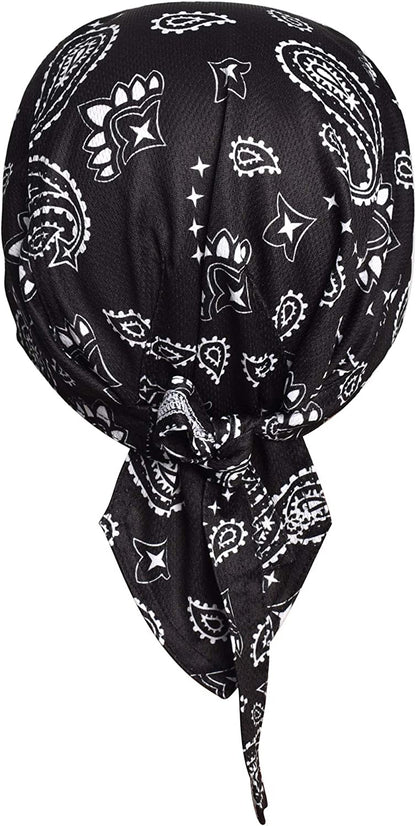 Doo Rag Bicycle Skull Caps Helmet Liner Cooling Hat Cap Summer Sweat Wicking Beanie Cap Hat for Women & Men Apparel & Accessories > Clothing Accessories > Bandanas & Headties YgneeDom   