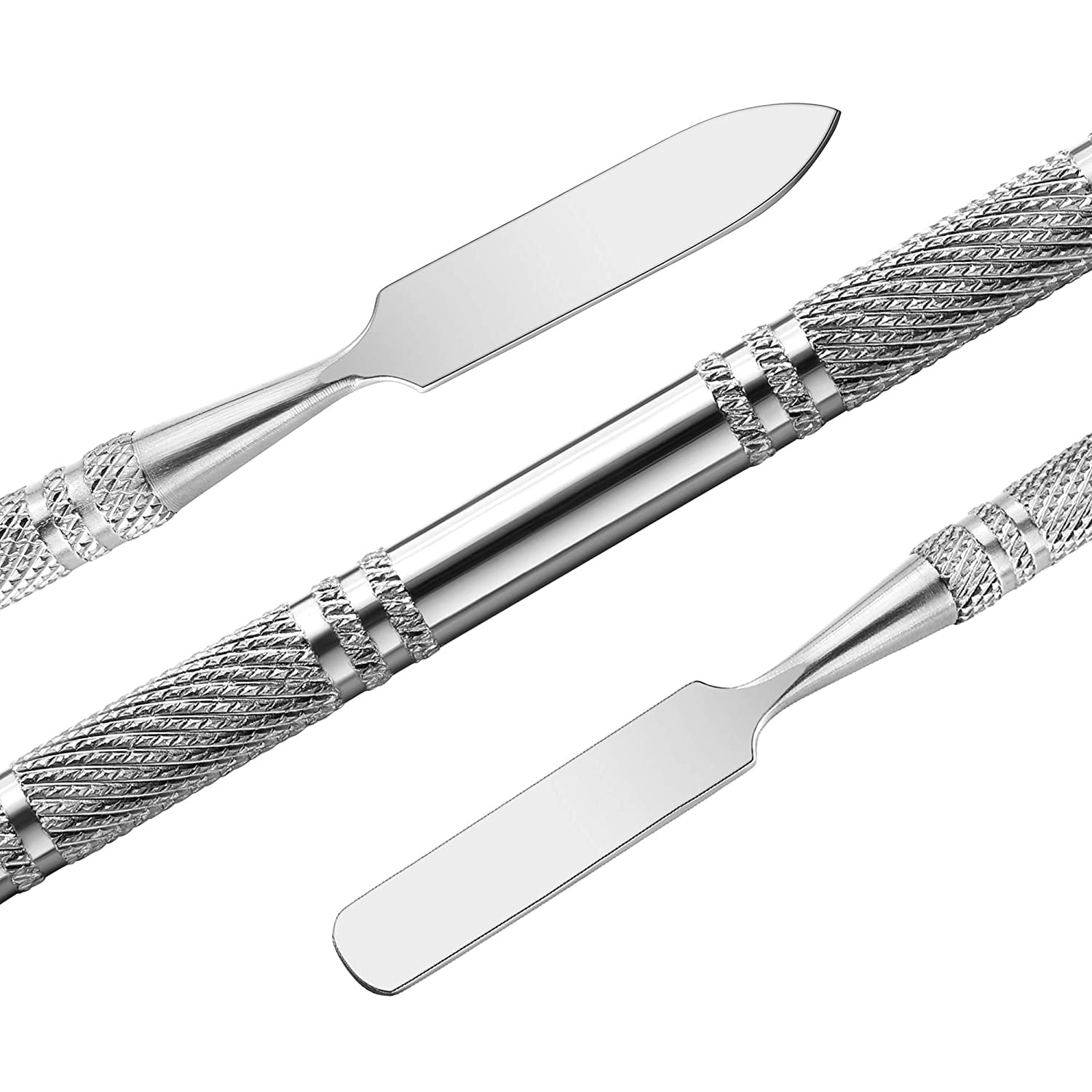 Wismee 5Pcs Makeup Spatula Tool Metal Set Professional Beauty Stainless Steel Cosmetics Mixer Long Metal Spatula Depotting Mixing Tool (#1+#2) Health & Beauty > Personal Care > Cosmetics > Cosmetic Tools > Makeup Tools Wismee   
