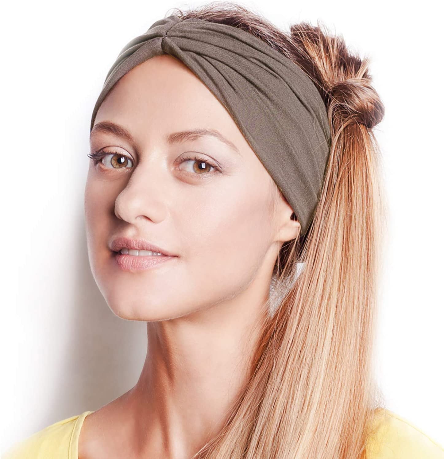 BLOM Original Headbands for Women Wear for Yoga, Fashion, Working Out, Travel or Running Multi Style Apparel & Accessories > Clothing Accessories > Headwear BLOM Sable  