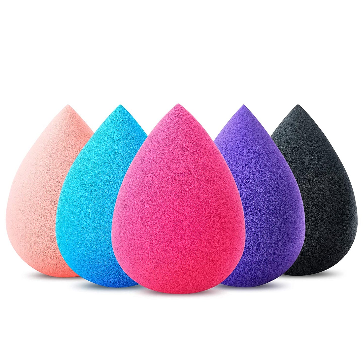 Hygea Beauty Makeup Sponge Set of 5 - Non Latex, Soft, Multi-Colored Foundation Blending Sponges for Cream, Powder and Liquid (Teardrop - Multicolor) Health & Beauty > Personal Care > Cosmetics > Cosmetic Tools > Makeup Tools HYGEA BEAUTY Teardrop - Multicolor  