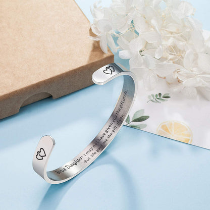 Stepdaughter Bracelet, Adoption Bracelet, Bonus Daughter Gift, Step Daughter Gift, Stepdaughter Birthday Gift, Blended Family Wedding Gift,Mother Daughter Gift Apparel & Accessories > Jewelry > Bracelets MDPOO   