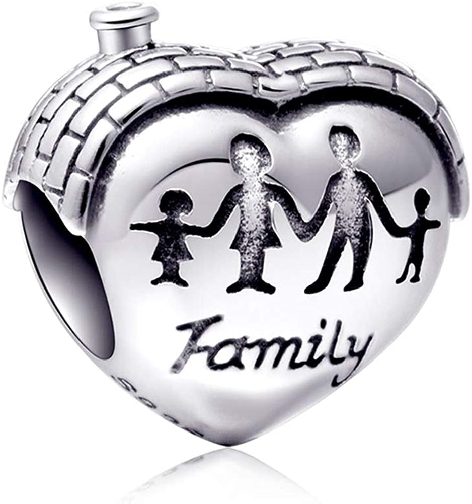 Sambaah Family Charm Sterling Silver Nana Charm Enamel Charm for Pandora Style Bracelets Apparel & Accessories > Jewelry > Bracelets Sambaah Sterling Silver  