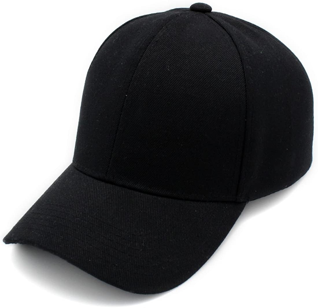 Top Level Baseball Cap Men Women - Classic Adjustable Plain Hat Apparel & Accessories > Clothing Accessories > Hats Top Level Black  