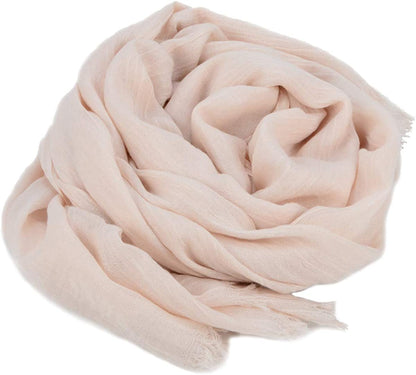 Iristide Women Summer Scarfs Large Long Lightweight Linen Beach Gauze Shawl Wrap 75”×43” Apparel & Accessories > Clothing Accessories > Scarves & Shawls Iristide   