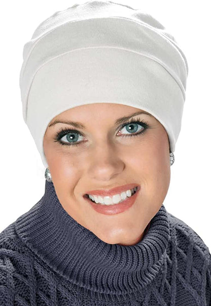 Headcovers Unlimited Three Seam Turban - 100% Cotton Hat Apparel & Accessories > Clothing Accessories > Headwear Headcovers Unlimited White One Size 