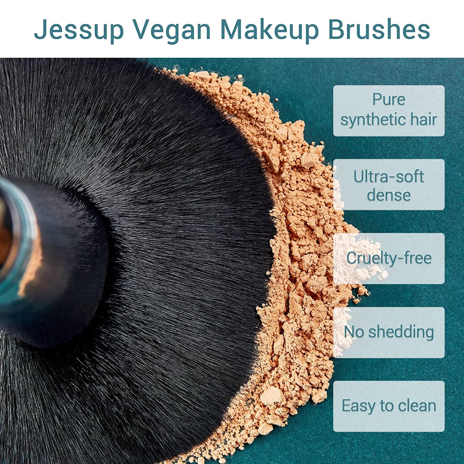 Jessup Pro Makeup Brushes 15 Pcs Makeup Brush Set Beauty Cosmetics Make up Powder Foundation Eyeshadow Eyeliner Blending Lip Brush Tools (Black /Silver) T092 Health & Beauty > Personal Care > Cosmetics > Cosmetic Tools > Makeup Tools Jessup   