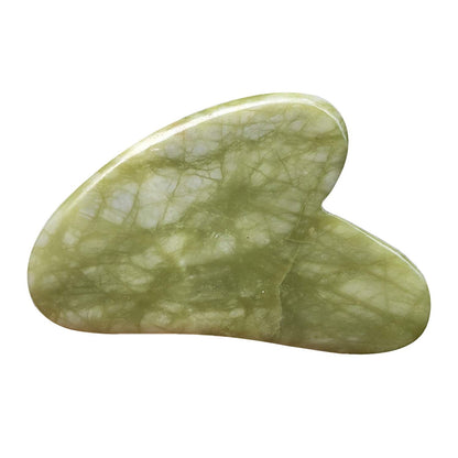 Fekuar Natural Green Jade Gua Sha Massage Tool for Body Skin Facial, Crystal Scraping Board for SPA Acupuncture Therapy Trigger Point Treatment Health & Beauty > Personal Care > Cosmetics > Cosmetic Tools > Skin Care Tools Fekuar South Green Jade  