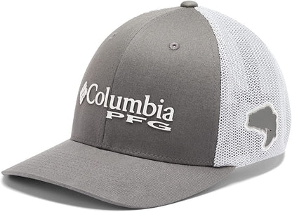 Columbia Women'S PFG Logo Mesh Ball Cap-High Crown Apparel & Accessories > Clothing Accessories > Hats Columbia Grill, Bass Large-X-Large 