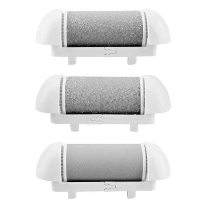 Electric Callus Remover Refill,Elmchee Perfect Refill 3 Same Rough Replacement Rollers Professional Feet Care Grinding Heads Pack of 3 (Grey) Health & Beauty > Personal Care > Foot Care Elmchee Grey coarse,Medium and fine grinding heads grey 