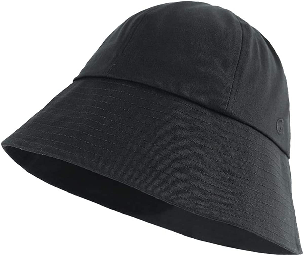 CACUSS Women'S Foldable Floral Bucket Hat Rolled Brim with Bowknot (Pm094Black) Apparel & Accessories > Clothing Accessories > Hats CACUSS   