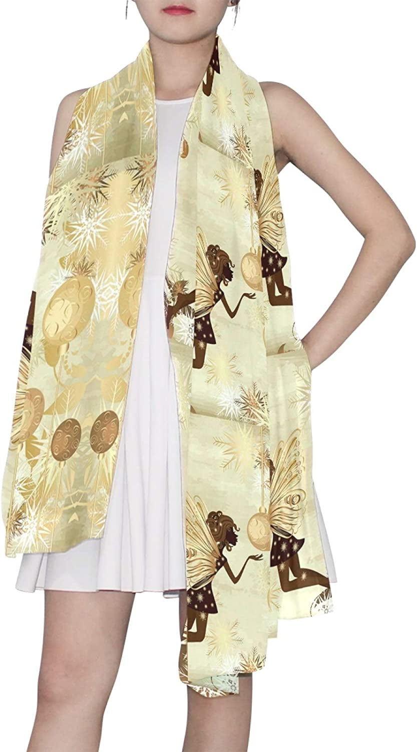 Women Long Silk Scarf, Satin Shawl Chiffon Large Stole Headscarf Sunscreen Wrap Apparel & Accessories > Clothing Accessories > Scarves & Shawls Oyihfvs   
