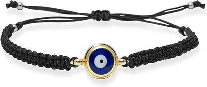 Handmade String Evil Eye Bracelet for Women Men Girls Boys Black Red Thread Adjustable Bracelets Minimalist Jewelry Apparel & Accessories > Jewelry > Bracelets kelistom 08. black evil eye  