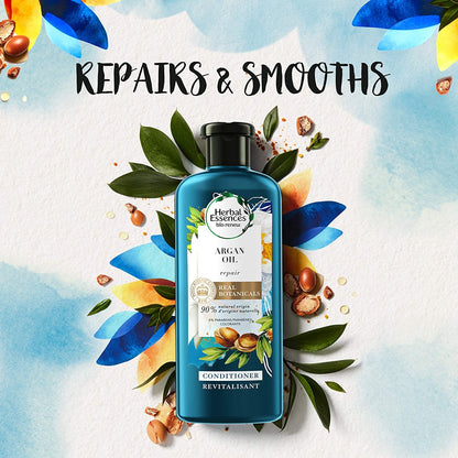 Herbal Essences Shampoo and Conditioner Set Repairing Argan Oil of Morocco with Natural Source Ingredients, Color Safe, Biorenew, 20.2 Fl Oz, 2 Count Health & Beauty > Personal Care > Hair Care Herbal Essences   