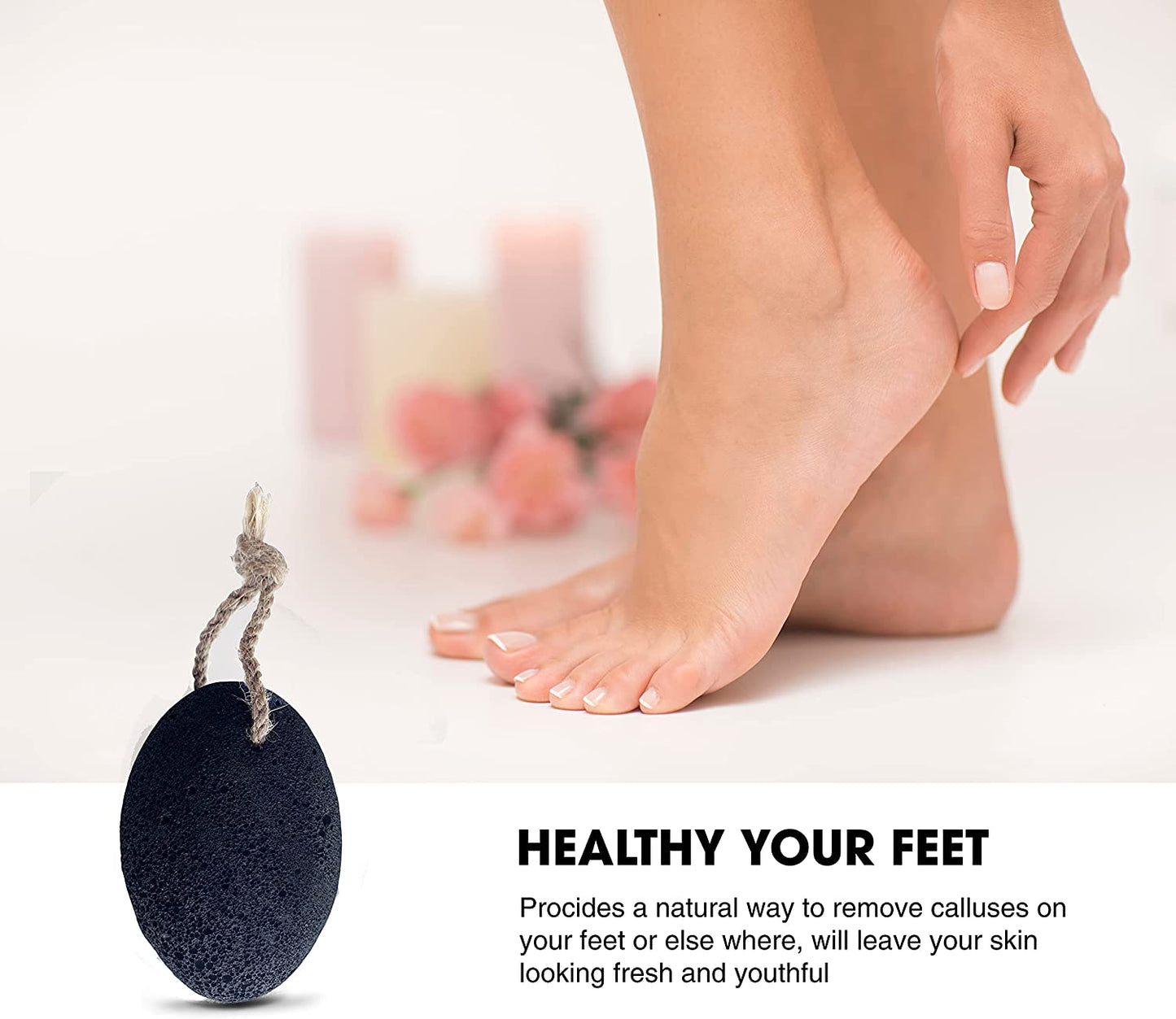 Foot Pumice Stone by VNI Stone - Natural Earth Lava Pumice Stone for Feet Callus Removal- Callus Warts Corn Removal - Pedicure Exfoliator for Dry Dead Skin, Heels, Palm - Healthy Foot Care Scrubber Health & Beauty > Personal Care > Foot Care VNI Stone   