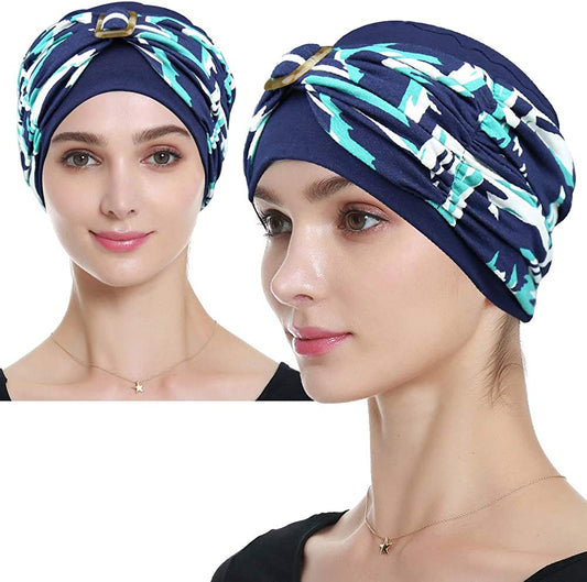 Chemo Turban Headwear Spring Summer Beanie Hats for Women – Soft, Stylish, Warm Apparel & Accessories > Clothing Accessories > Headwear KYLIE MAX Earth  