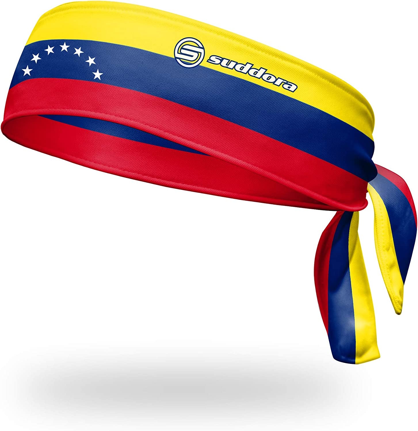 Suddora Country Flag Tie Headbands - Workout, Sports, Costume and National Team Accessories Apparel & Accessories > Clothing Accessories > Bandanas & Headties Suddora Venezuela 7 Star  