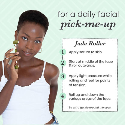Sdara Jade Roller Gua Sha Set - Facial Roller and Massager for Slimming & Sculpting - Reduces Wrinkles & Eye Puffiness - Essential Skin Care Tools Health & Beauty > Personal Care > Cosmetics > Cosmetic Tools > Skin Care Tools Sdara Skincare   