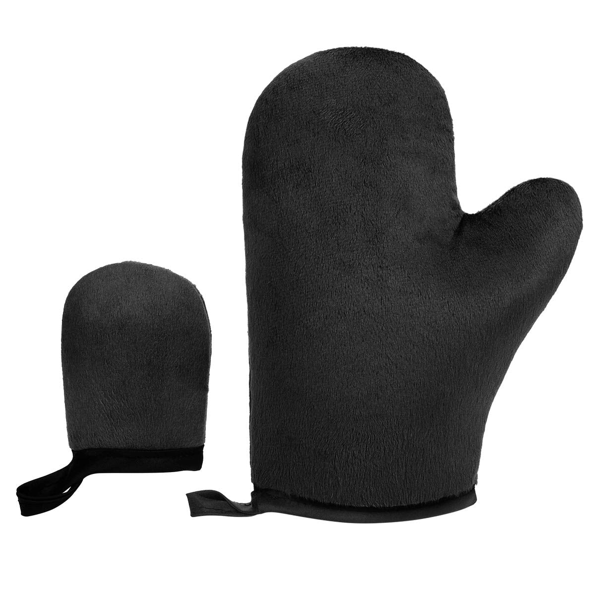 Self Tanning Mitt Tan Mitt Tanning Mitt Applicator with Thumb and Face Applicator Mitt Washable Reusable Sunless Tanner Mitt Tools Set for Mousse, Lotion, Spray and Oil（Black） Health & Beauty > Personal Care > Cosmetics > Cosmetic Tools > Skin Care Tools KRTOTAI Black 2 Count (Pack of 1) 