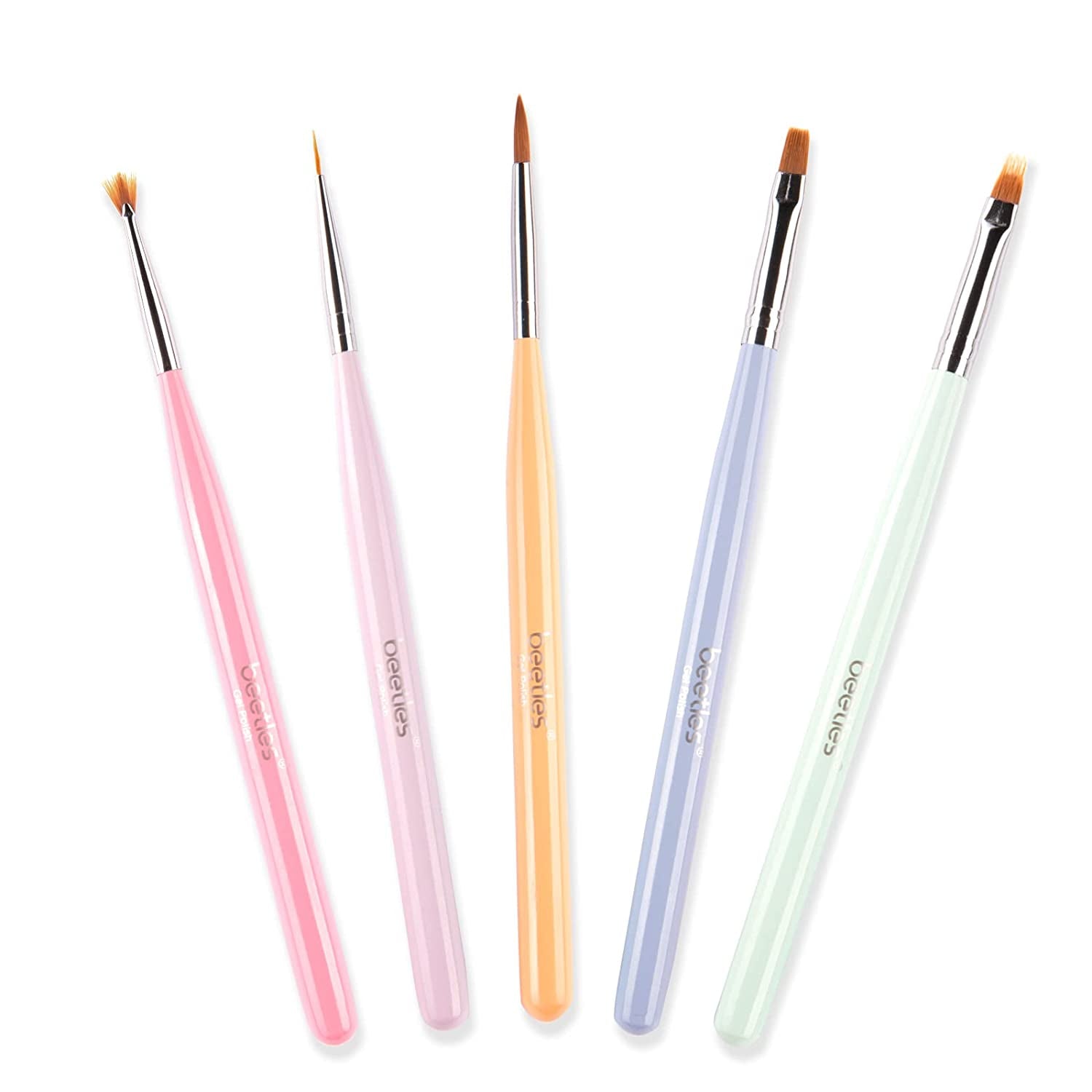 Beetles Nail Art Brushes Set Gel Polish Nail Art Design Pen Painting Tools with Nail Extension Gel Brush, Builder Gel Brush, Nail Art Liner Brush and Nail Dotting Pen for Salon at Home DIY Manicure Health & Beauty > Personal Care > Cosmetics > Cosmetic Tools > Nail Tools beetles Gel Polish Nail Art Brush 5pcs  