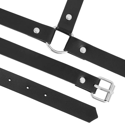 Punk Body Belt Adjustable Black Fashion Body Chain Body Accessory Jewelry for Women and Girls Apparel & Accessories > Jewelry > Body Jewelry LISBLIER   