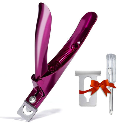 Elegant Violet Red Premium Adjustable Stainless Steel Artificial Acrylic Fake False Nail Tip Clipper Cutter Trimmer Manicure Pedicure Sharp Blade Clip Tool for Salon Home Nail Art Beauty Design DIY Health & Beauty > Personal Care > Cosmetics > Cosmetic Tools > Nail Tools GADGETS ENTREPOT Elegant Violet Red  