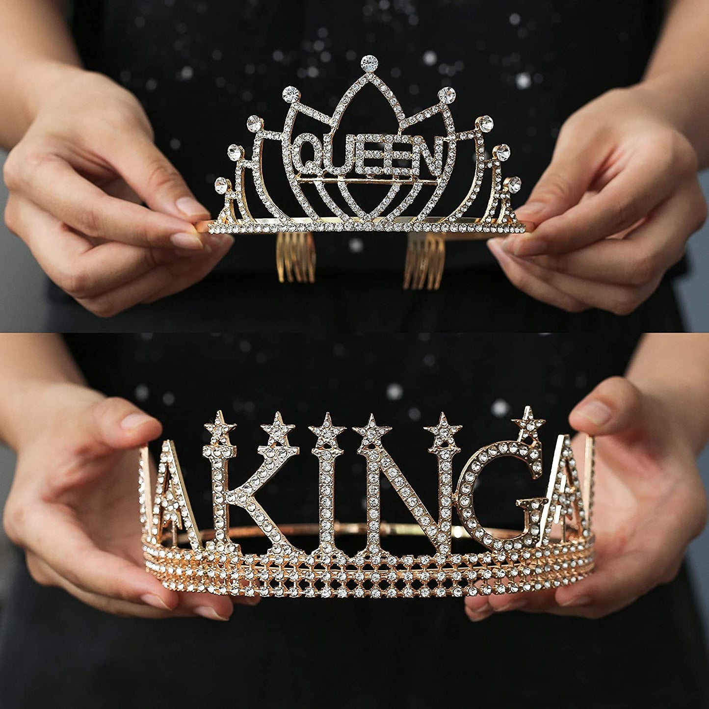 King'S and Queen'S Royal Crowns -Prom King and Prom Queen Satin Sash King Queen Costume Accessories Value (White) Apparel & Accessories > Clothing Accessories > Sashes ANWNK YOU   