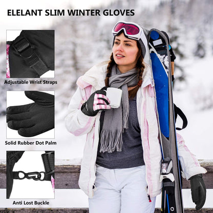 KINEED Waterproof Ski Gloves Touchscreen 3M Thinsulate Winter Warm Snow Gloves for Women Youth Apparel & Accessories > Clothing Accessories > Gloves & Mittens KINEED   