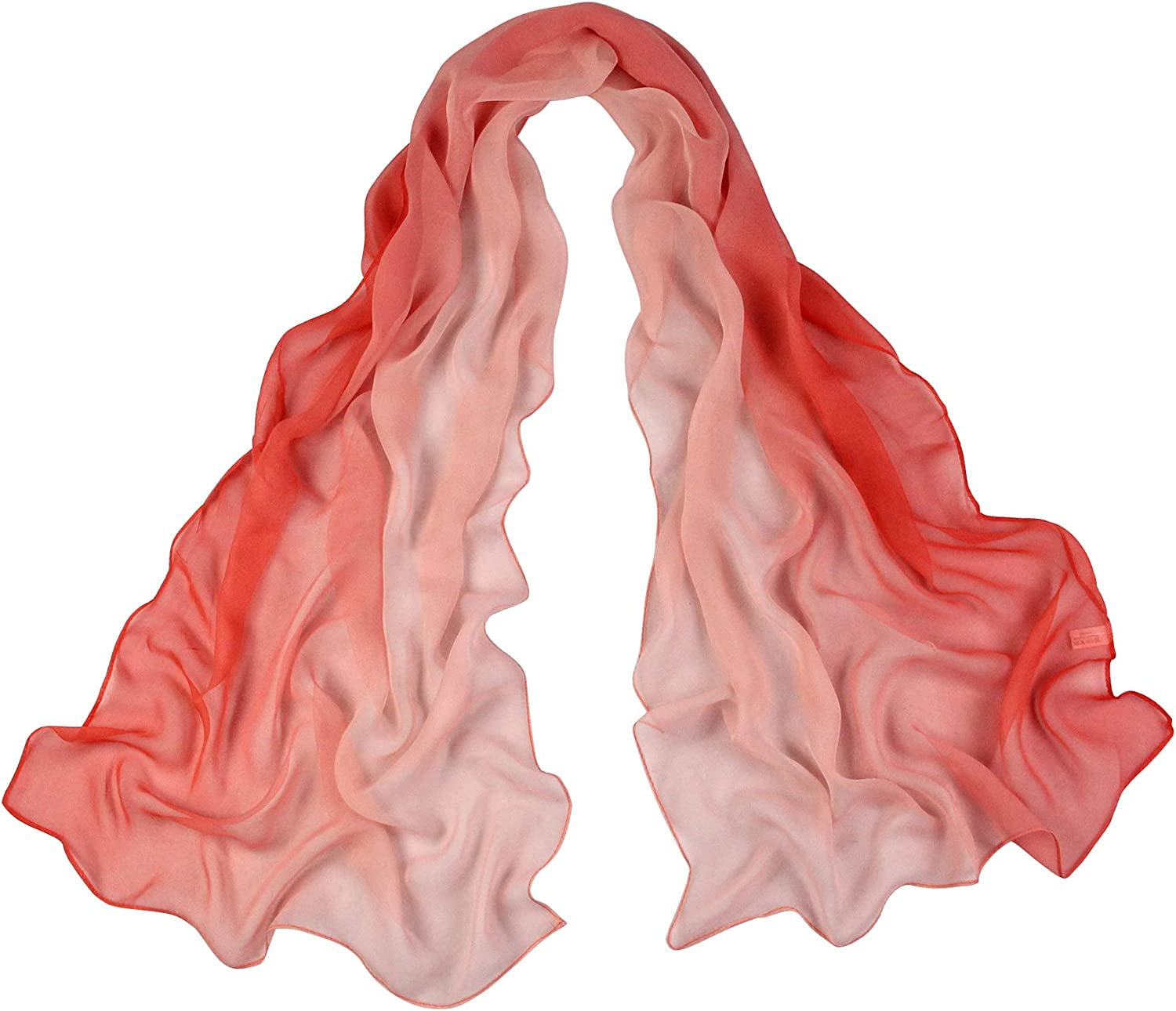Long Chiffon Sheer Scarf Gradient - Pantonight Shaded Colors Lightweight Scarf for Womens Apparel & Accessories > Clothing Accessories > Scarves & Shawls PANTONIGHT Col 707  