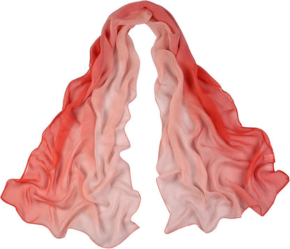 Long Chiffon Sheer Scarf Gradient - Pantonight Shaded Colors Lightweight Scarf for Womens Apparel & Accessories > Clothing Accessories > Scarves & Shawls PANTONIGHT Col 707  