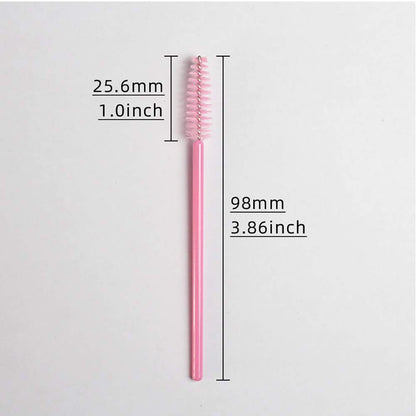 Eyelash Spoolie Brushes 100PCS Mascara Wands Eyebrow Brush Cleaner Applicator Makeup-Tools False Eyelashes Extension (100PCS PINK BRUSHES) Health & Beauty > Personal Care > Cosmetics > Cosmetic Tools > Makeup Tools FANJEIS   