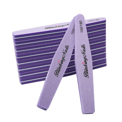 Sponge Nail File and Buffers 10Pcs for Nail Art Care Double Sides Design 100/180 Grit Nail Buffer Professional Manicure Nail Tools Color Gray Health & Beauty > Personal Care > Cosmetics > Cosmetic Tools > Nail Tools BlinkingNails Purple  
