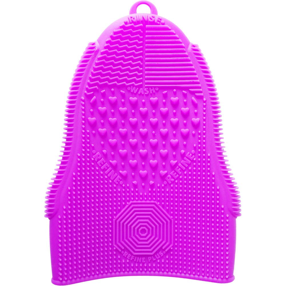 Scivokaval Makeup Brush Cleaner Glove Mat Mitt Silicone Cosmetic Cleaning Scrubber Tool Face Brushes and Eye Brush Washing Pad Pink (Rose Red) Health & Beauty > Personal Care > Cosmetics > Cosmetic Tools > Makeup Tools ScivoKaval Light Purple  