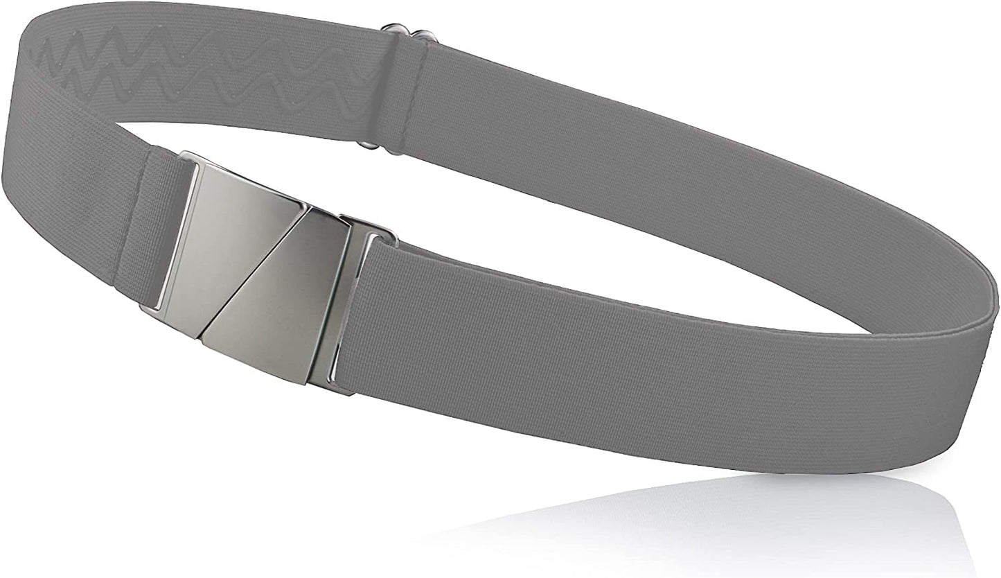 No Show Invisible Elastic Belts for Women & Men Non Slip Fits Waist Upto 50 Inch. Apparel & Accessories > Clothing Accessories > Belts ONE-BELT Grey  