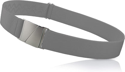 No Show Invisible Elastic Belts for Women & Men Non Slip Fits Waist Upto 50 Inch. Apparel & Accessories > Clothing Accessories > Belts ONE-BELT Grey  