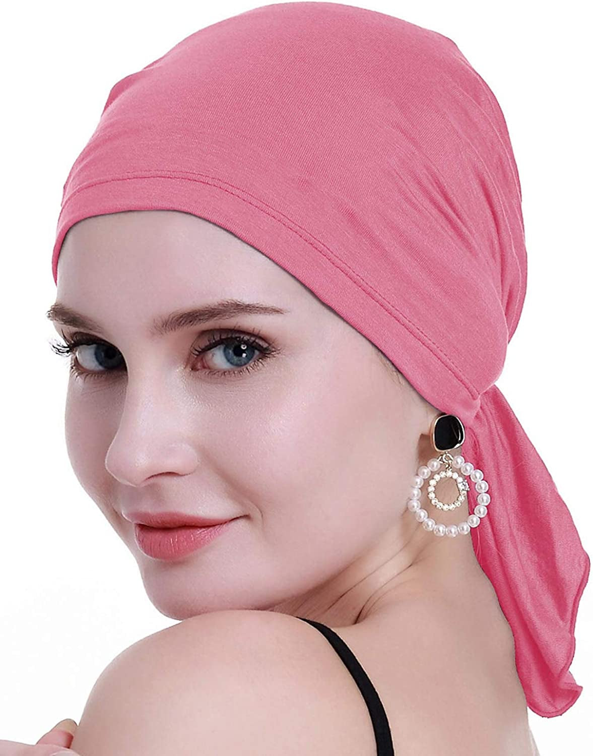 Osvyo Bamboo Chemo Headscarf for Women Hair Loss - Cancer Slip on Headwear Turbans Sealed Packaging Apparel & Accessories > Clothing Accessories > Headwear osvyo Bamboo Bubblegum Pink One Size 