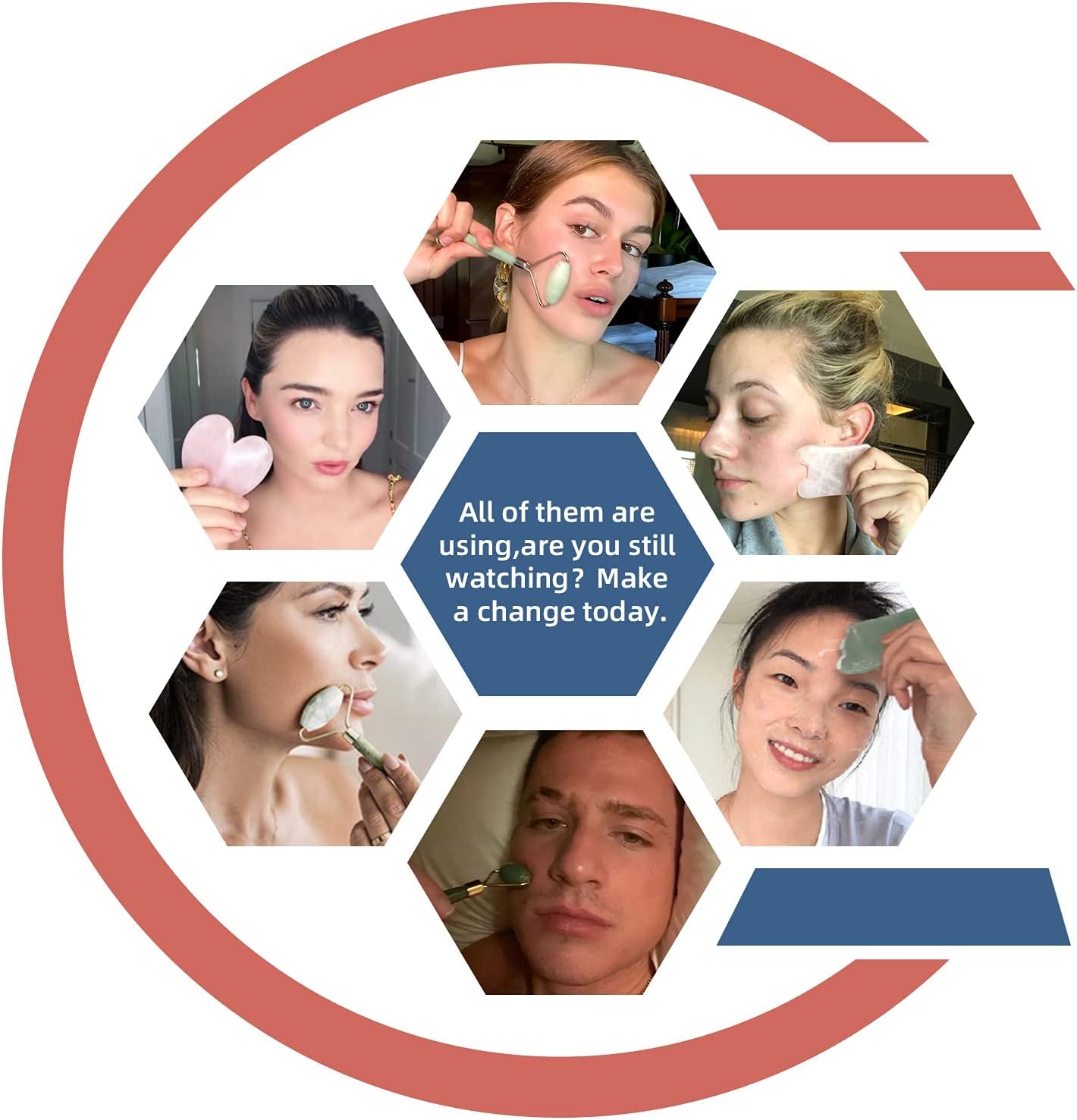 Ideayard Face Roller and Gua Sha Set - Jade Roller anti Aging Massager Tool - Natural Jade Roller for Face and Guasha Stone for Body - Beauty Roller Skin Care Tools Kit for Slimming & Firming Health & Beauty > Personal Care > Cosmetics > Cosmetic Tools > Skin Care Tools ideayard   