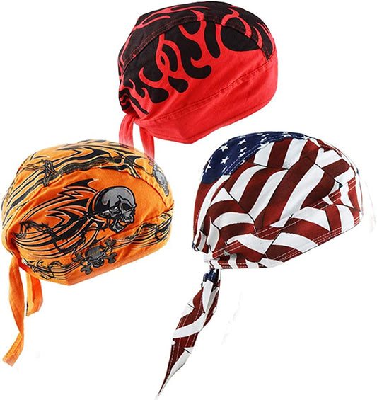 Cycling Doo RAG Skull Cap Hat Bandana Head Wrap Breathable Helmet Liner Apparel & Accessories > Clothing Accessories > Bandanas & Headties Yiwu Zhutong E-Commerce Co., Ltd Set2  