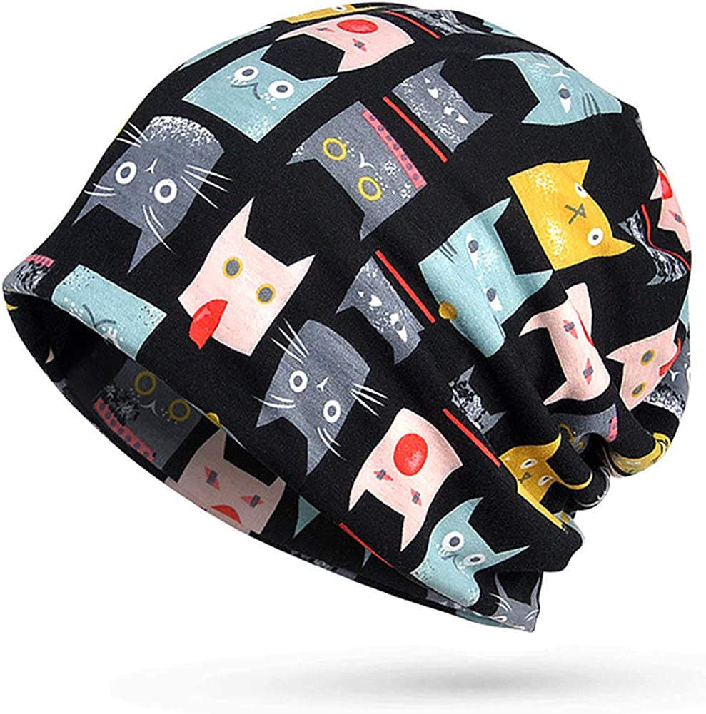 Glamorstar Floral Lace Beanie Hat Chemo Cap Stretch Slouchy Turban Headwear Apparel & Accessories > Clothing Accessories > Headwear Glamorstar Black1 One Size 