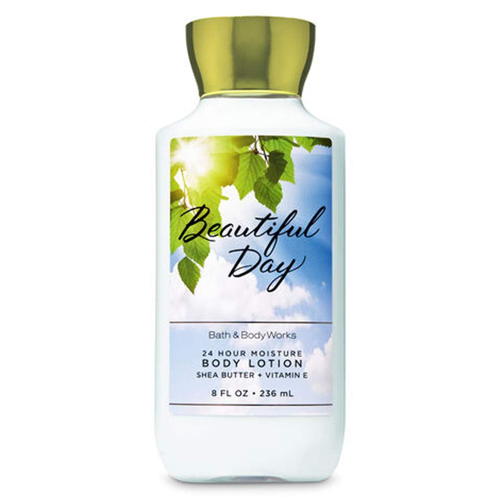 Bath & Body Works Beautiful Day 2019 Edition 24 Hour Moisture Super Smooth Body Lotion with Shea Butter, Coconut Oil and Vitamin E 8 Fl Oz / 236 Ml Health & Beauty > Personal Care > Cosmetics > Bath & Body Bath and Body Works ®   