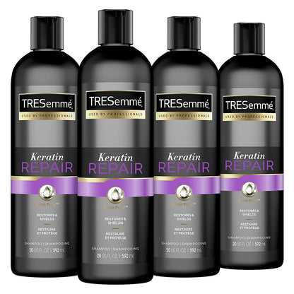 Tresemmé Shampoo for Damaged Hair Keratin Repair Restores and Shields Hair from Damage, 20 Fl Oz (Pack of 4) Health & Beauty > Personal Care > Hair Care Unilever   